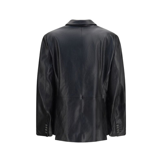 Black Lambskin Blazer