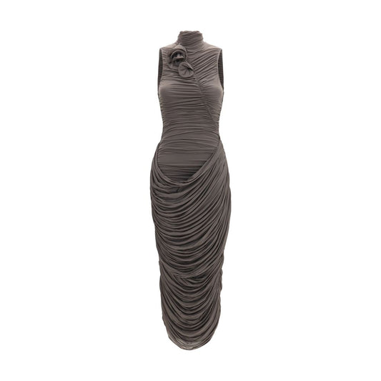 Gray Copper Cocktail Dress