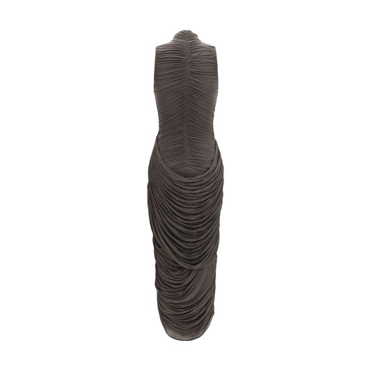 Gray Copper Cocktail Dress