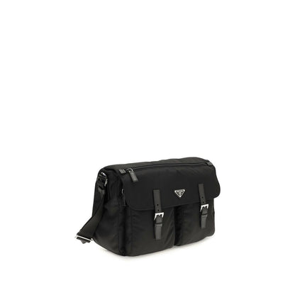 Black Polyamide Shoulder Bag