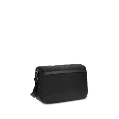 Black Polyamide Shoulder Bag