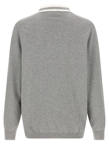 Gray Cotton Cardigan