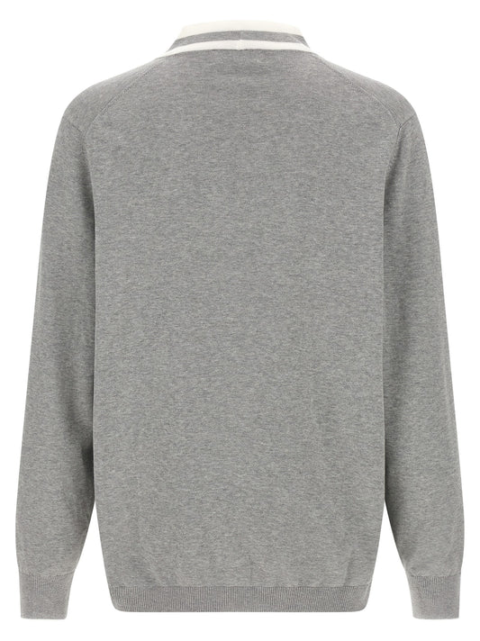 Gray Cotton Cardigan