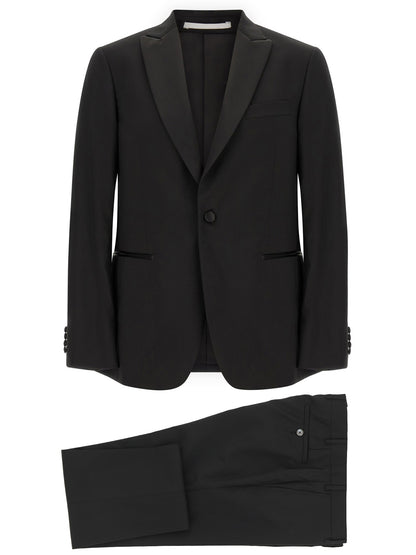 Black Wool Two-Piece Suit