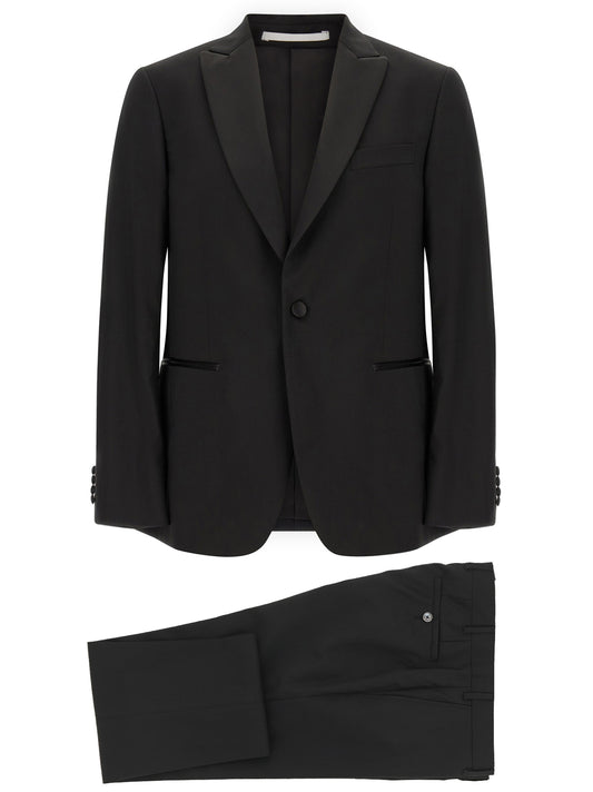 Black Wool Two-Piece Suit