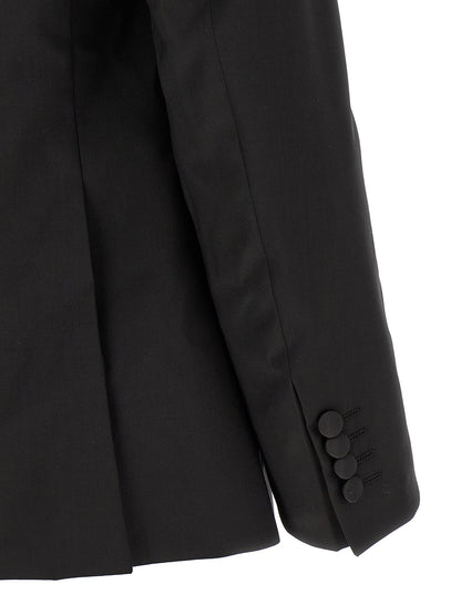 Black Wool Two-Piece Suit
