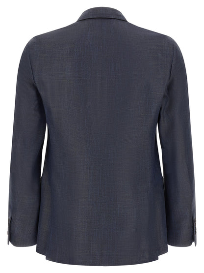 Blue Viscose Blazer