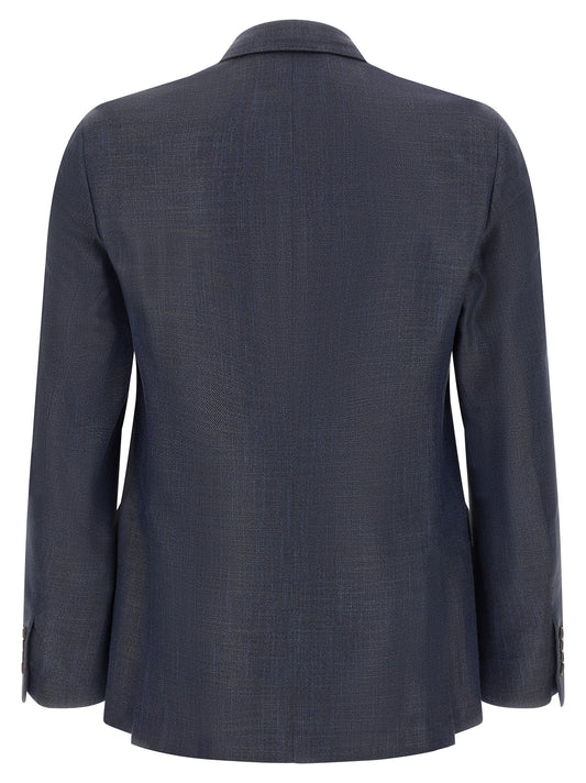 Blue Viscose Blazer
