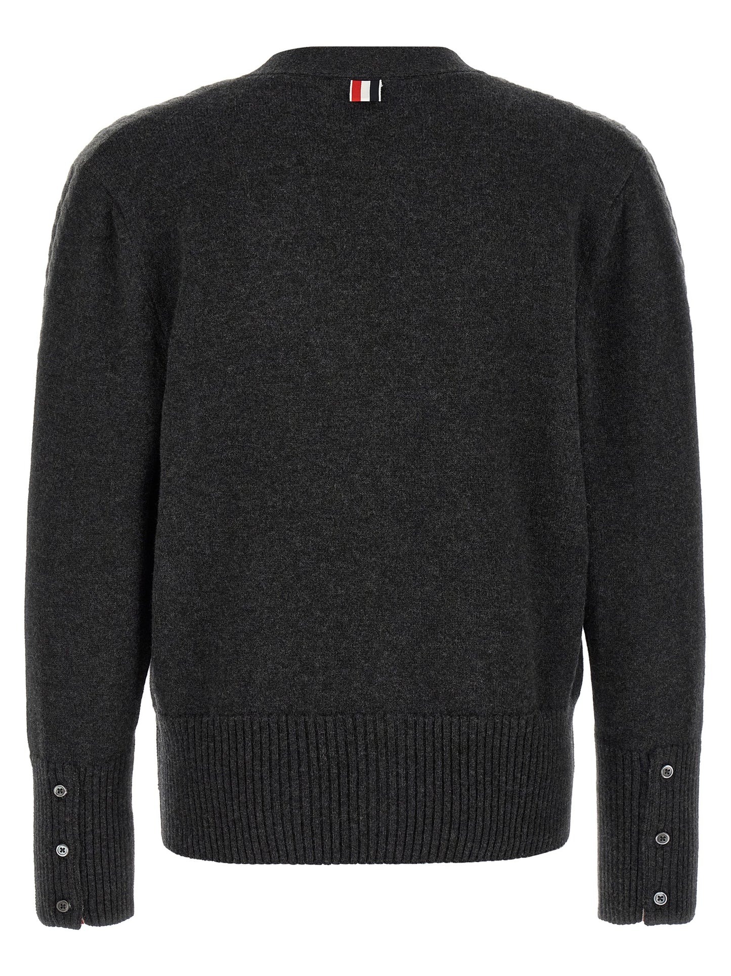 Gray Virgin Wool Cardigan