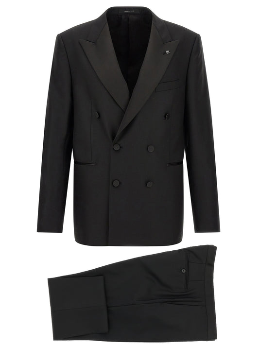 Black Virgin Wool Two-Piece Suit
