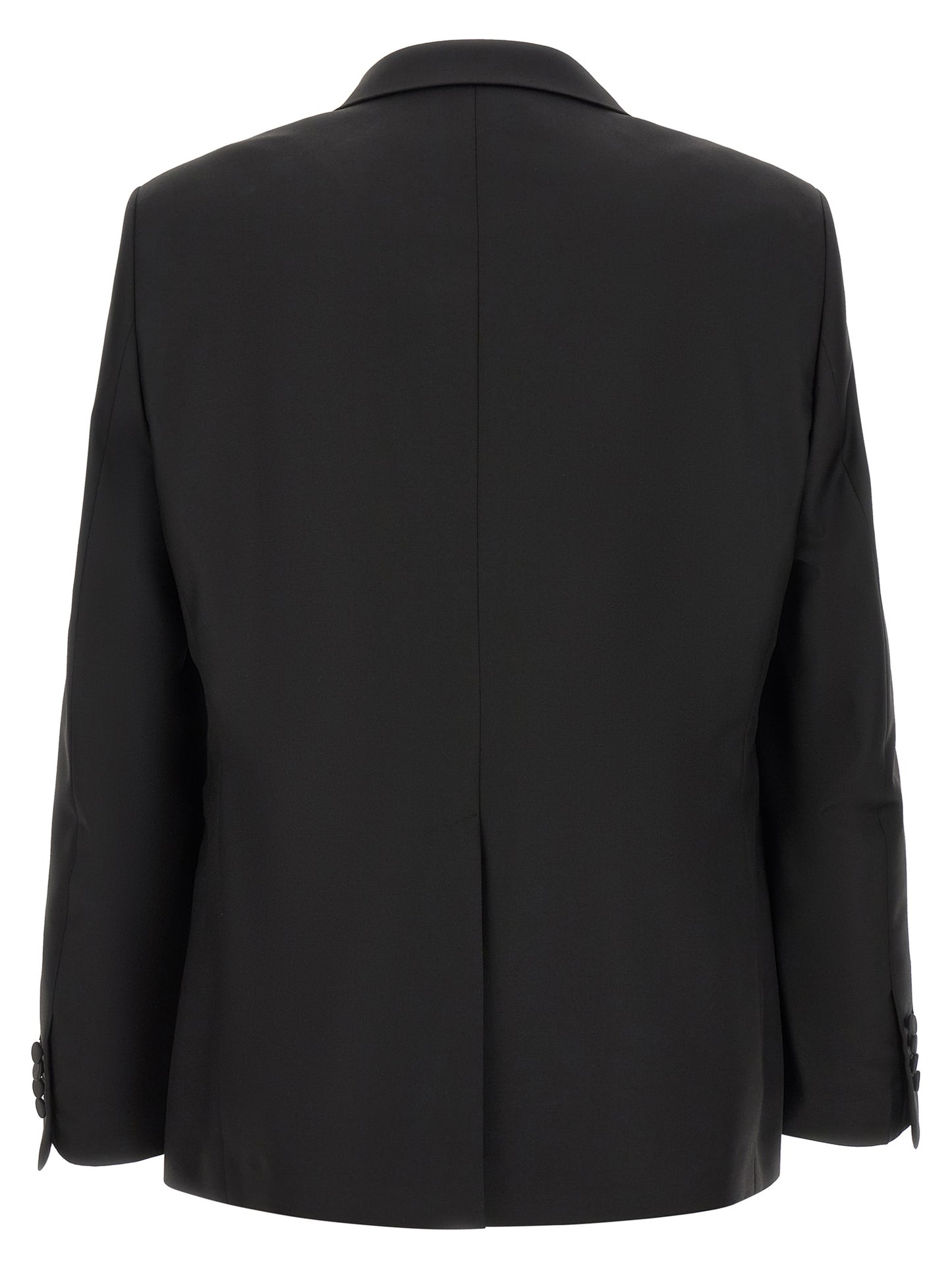 Black Virgin Wool Two-Piece Suit