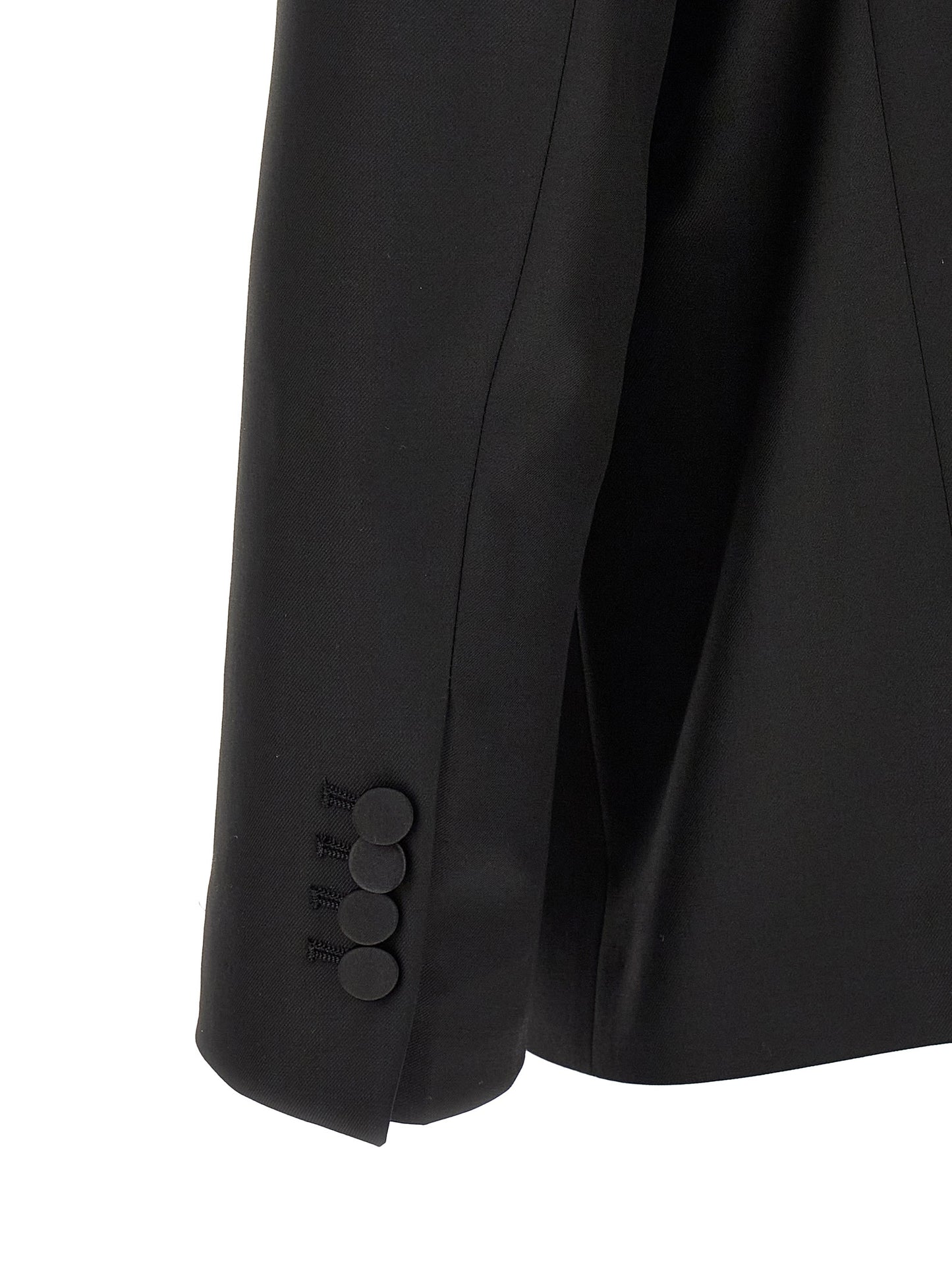 Black Virgin Wool Two-Piece Suit