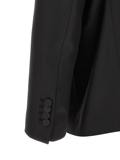 Black Virgin Wool Two-Piece Suit