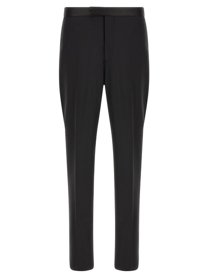 Black Virgin Wool Two-Piece Suit