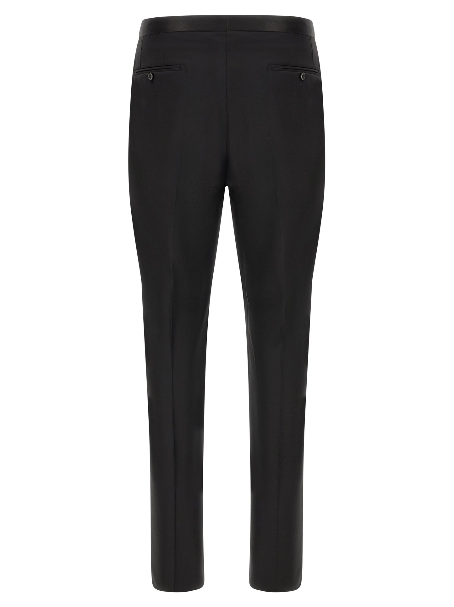 Black Virgin Wool Two-Piece Suit