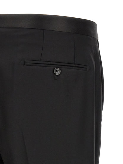 Black Virgin Wool Two-Piece Suit