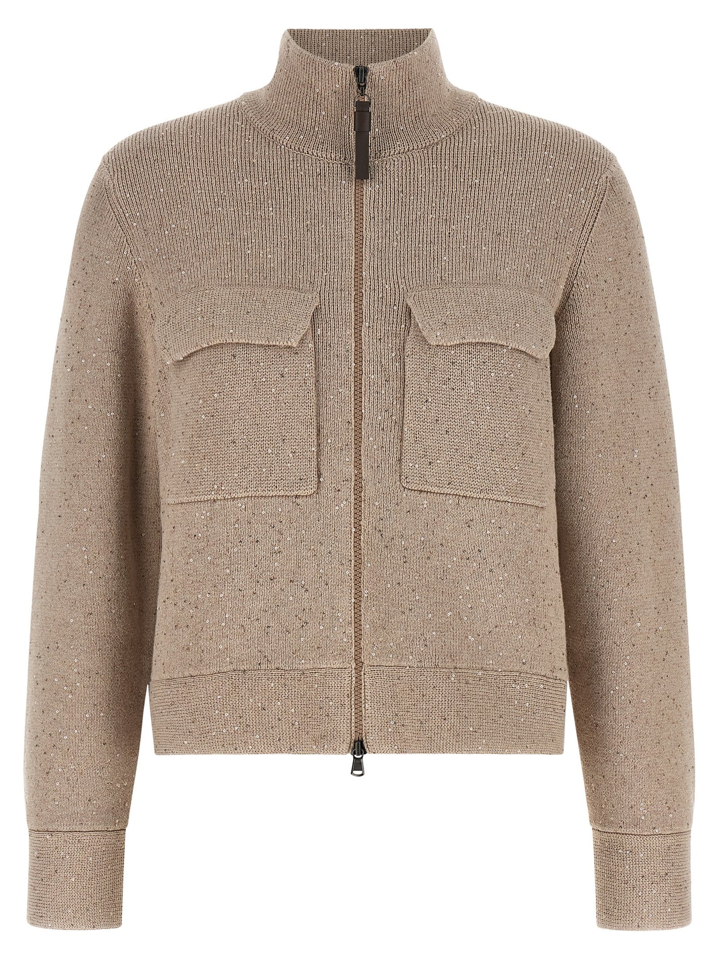 Beige Cotton Cardigan