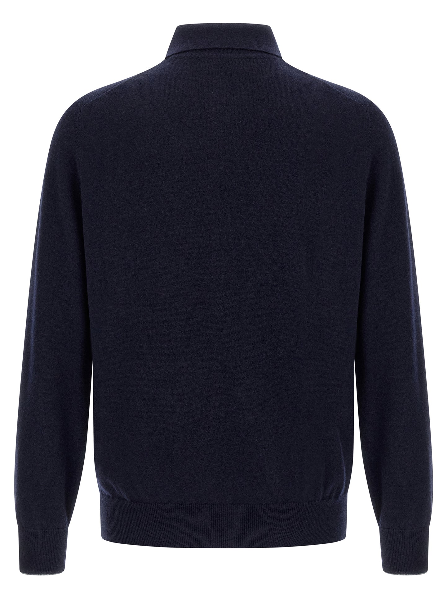 Blue Cashmere Polo Shirt