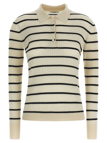 Blue Cashmere Polo Shirt