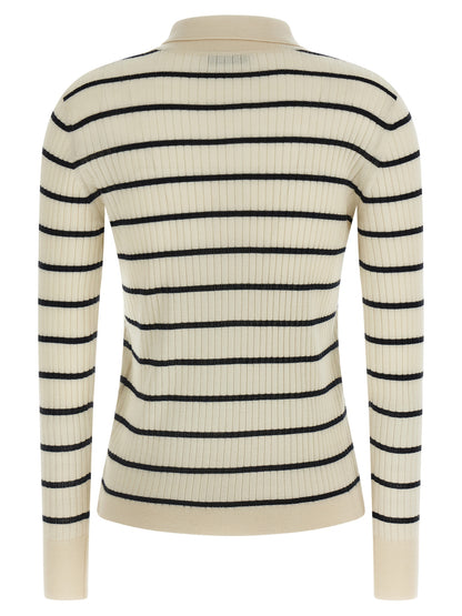 Blue Cashmere Polo Shirt