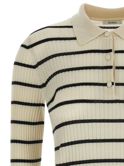 Blue Cashmere Polo Shirt
