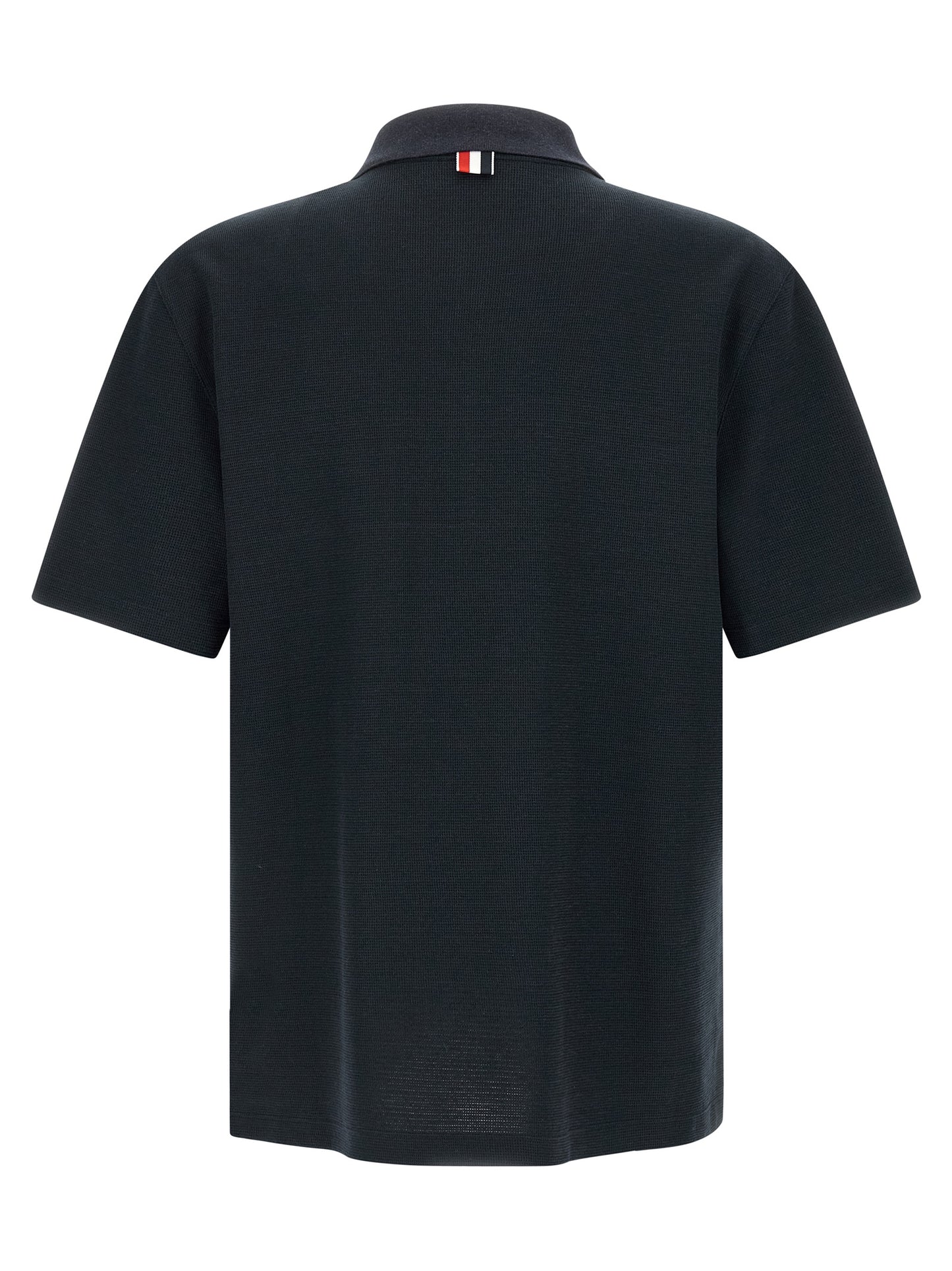 Blue Cotton Polo Shirt