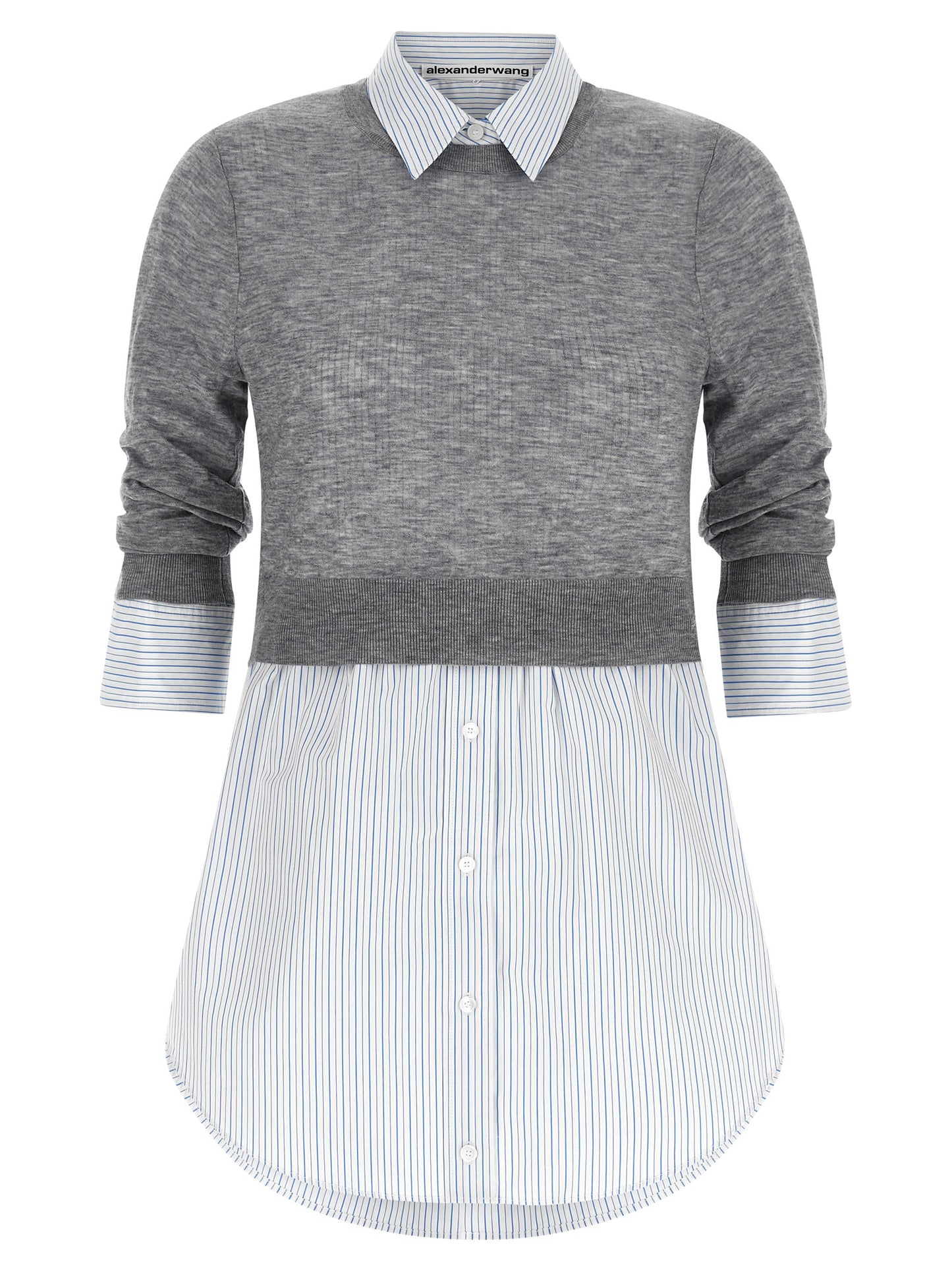 Gray Wool Blouse