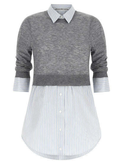 Gray Wool Blouse