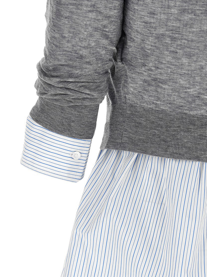 Gray Wool Blouse