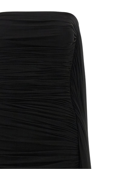 Black Copper Short Dress