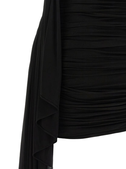 Black Copper Short Dress