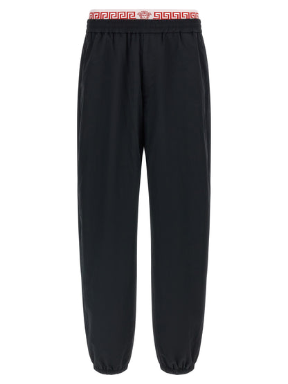 Black Polyamide Joggers (Workout Pants)