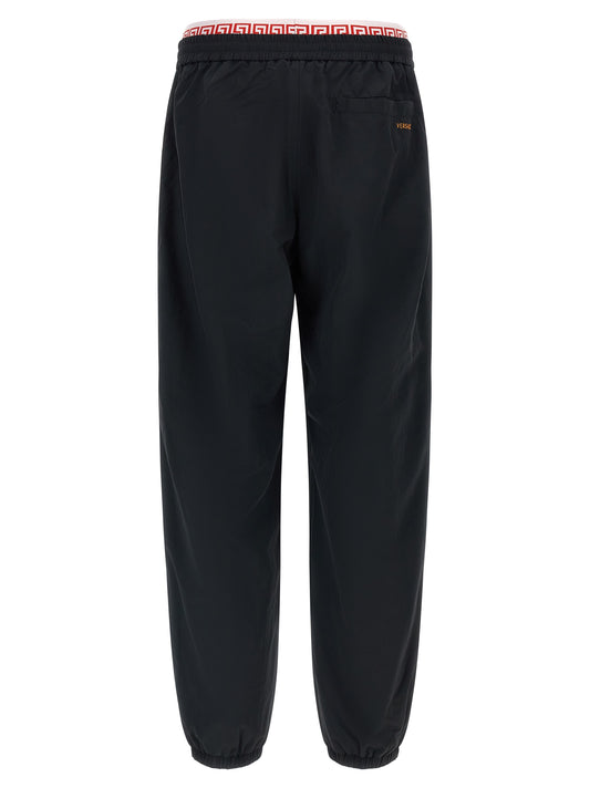 Black Polyamide Joggers (Workout Pants)
