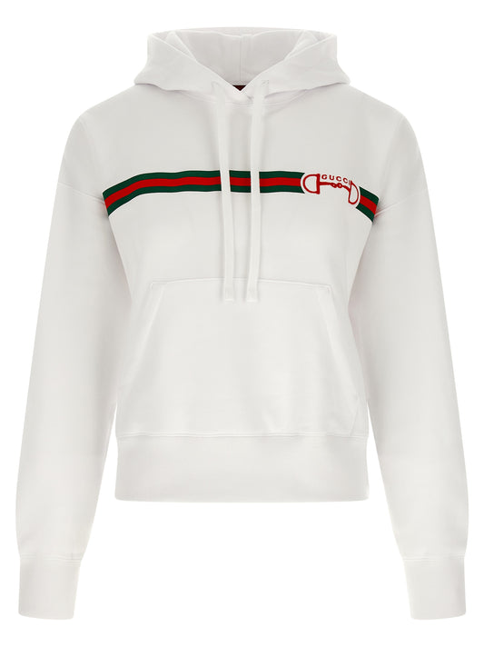 White Cotton Hoodie