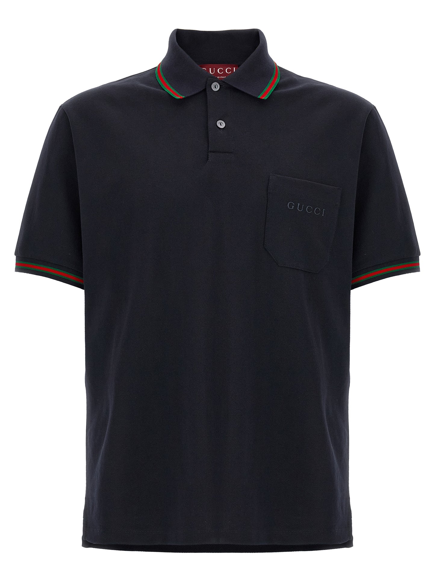 Blue Cotton Polo Shirt