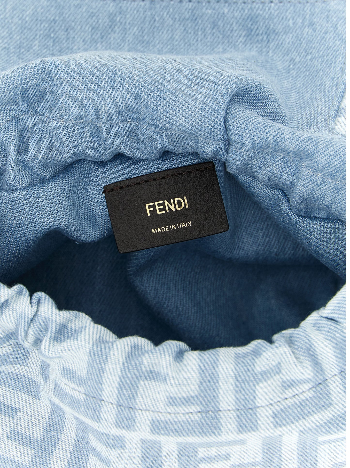 Blue Cotton Handbag