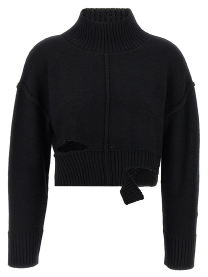 Black Virgin Wool Cardigan