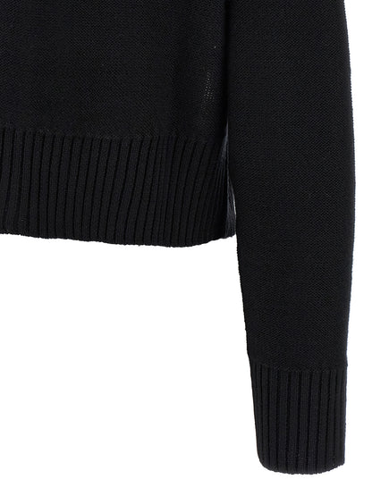 Black Virgin Wool Cardigan