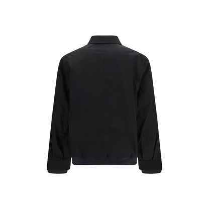 Black Nylon Bomber