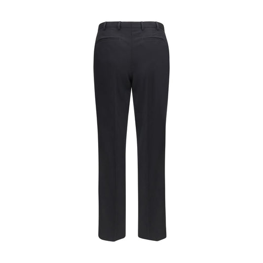 Black Wool Oves Aries Casual Pants
