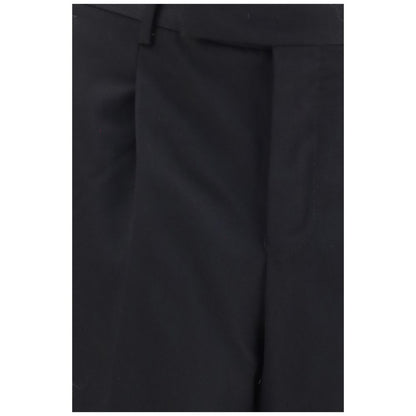 Black Wool Oves Aries Casual Pants