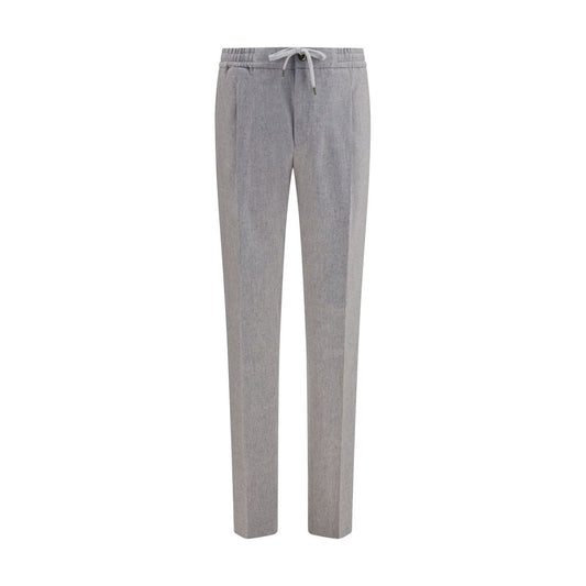 Gray Wool Oves Aries Casual Pants