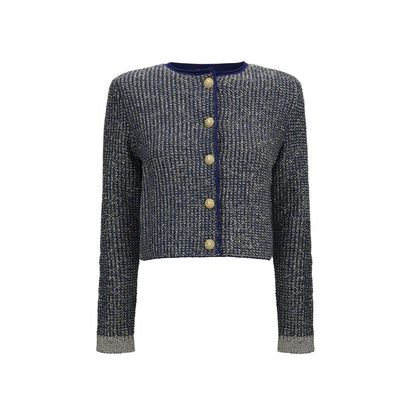 Blue Polyamide Cardigan