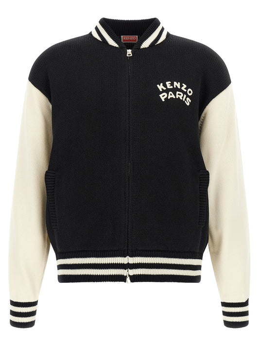 Bicolor Cotton Cardigan