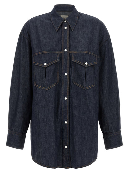 Blue Cotton Blouse