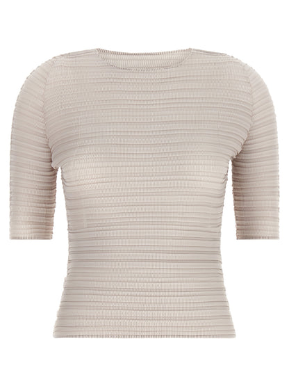 Beige Polyester Blouse