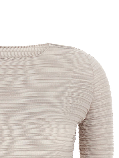 Beige Polyester Blouse