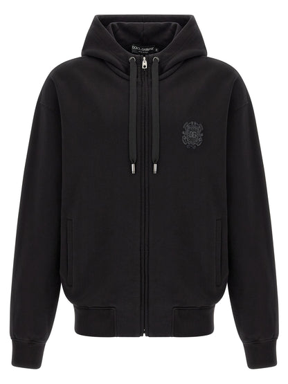 Black Cotton Sweatshirt