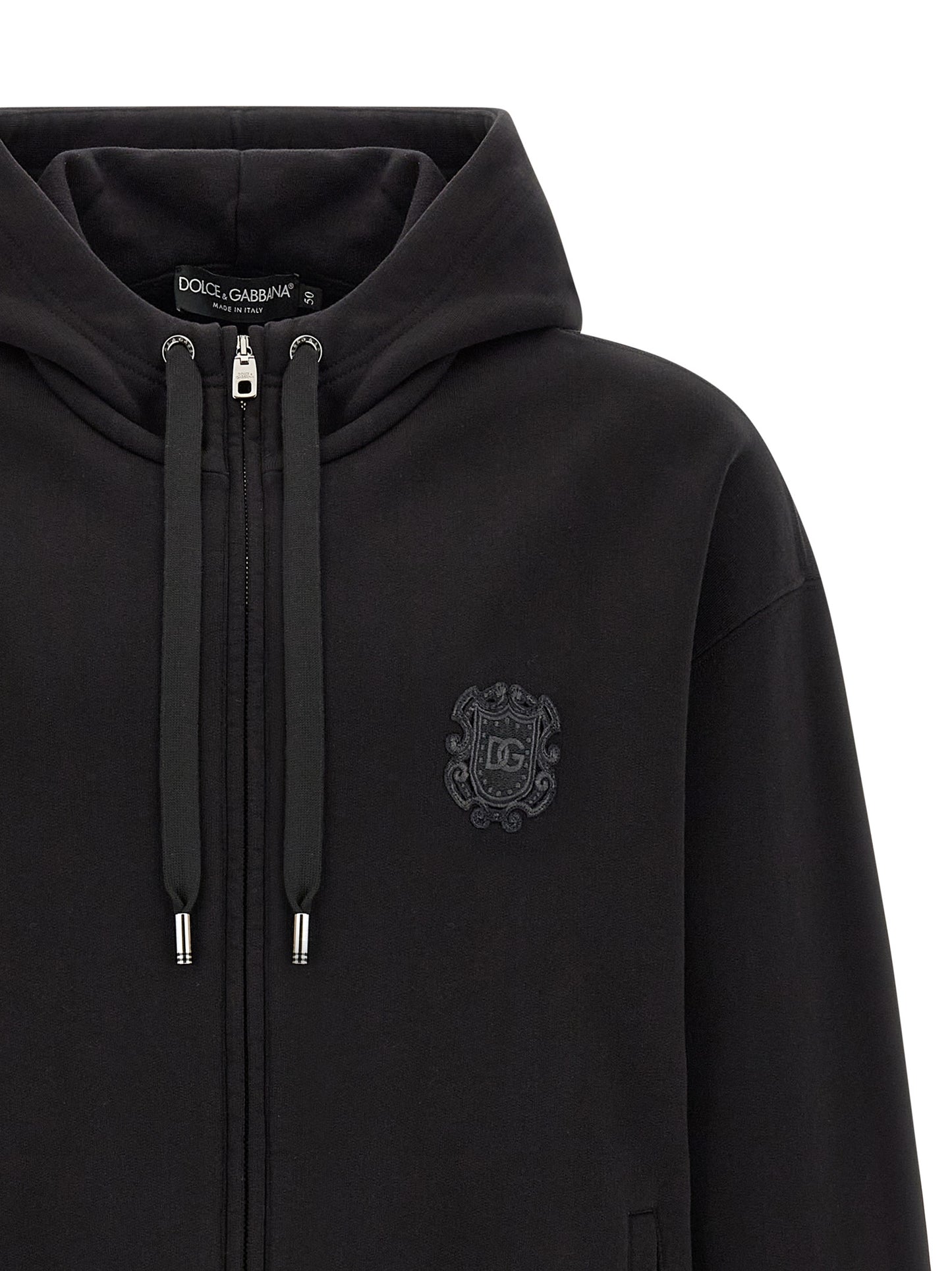 Black Cotton Sweatshirt