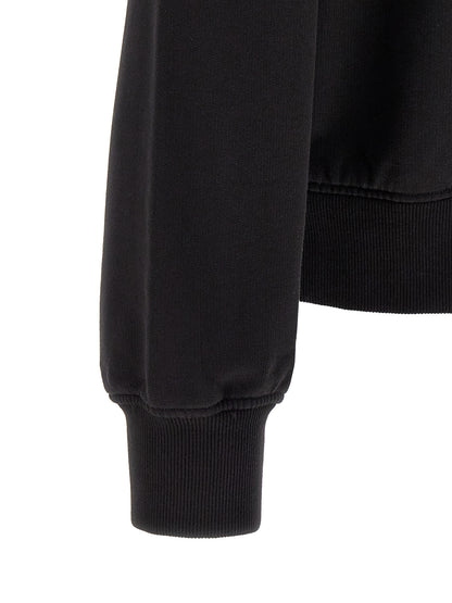 Black Cotton Sweatshirt